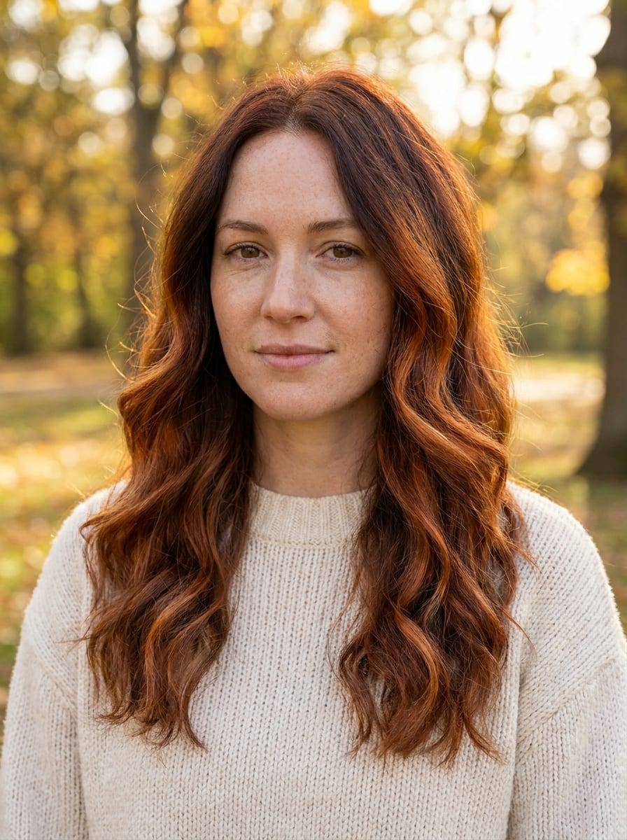 Auburn Haare - Kupfer Haarfarbe
